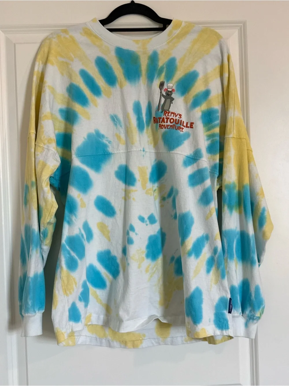 Ratatouille Tie-Dye Long Sleeve Tee - Yellow & Turquoise